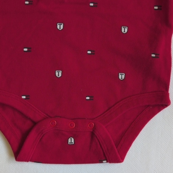 tommy hilfiger 2-pack cotton polo t-shirt & bodysuit bundle 6-9 months baby boy - Picture 9 of 11